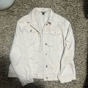 White jean jacket
